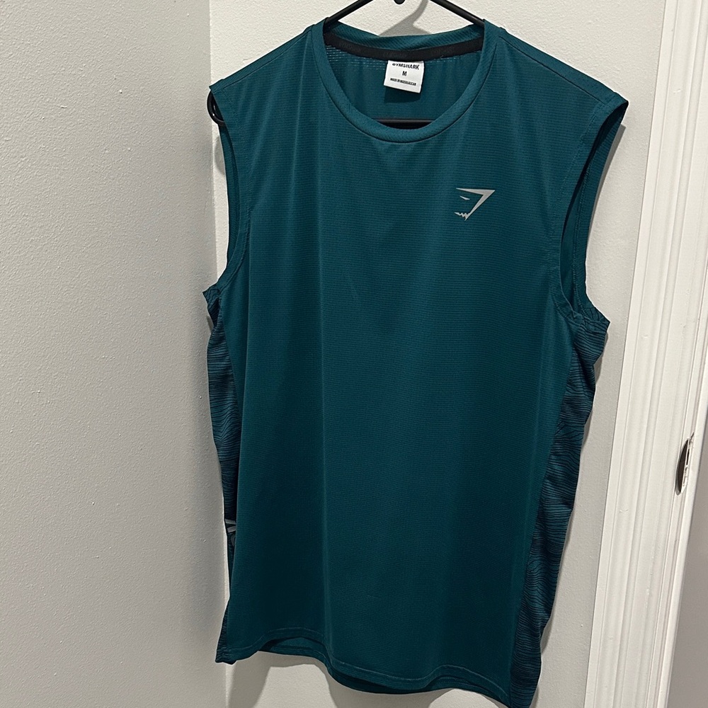 Gymshark Men's Sleeveless Deep Teal Tank